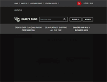 Tablet Screenshot of karrisguns.com